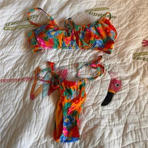 Bikini Flower pattern, swimsuit, two-piece